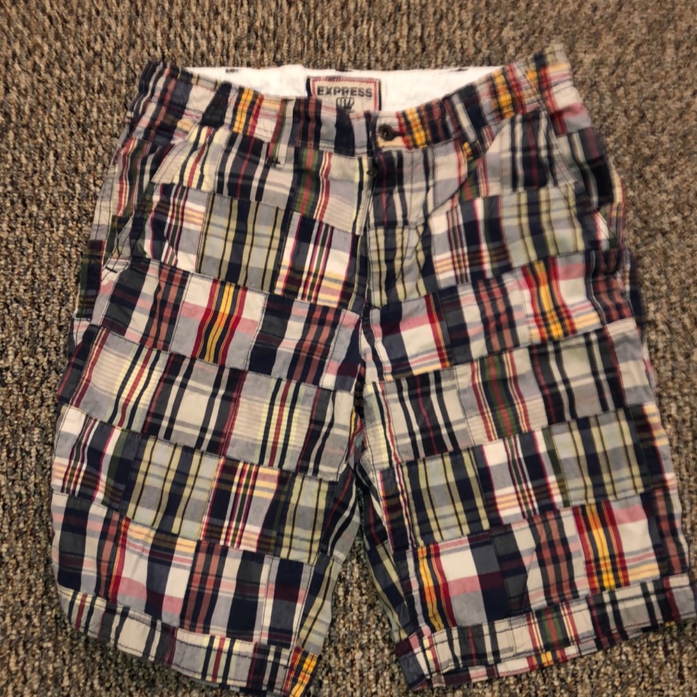 Express Plaid shorts